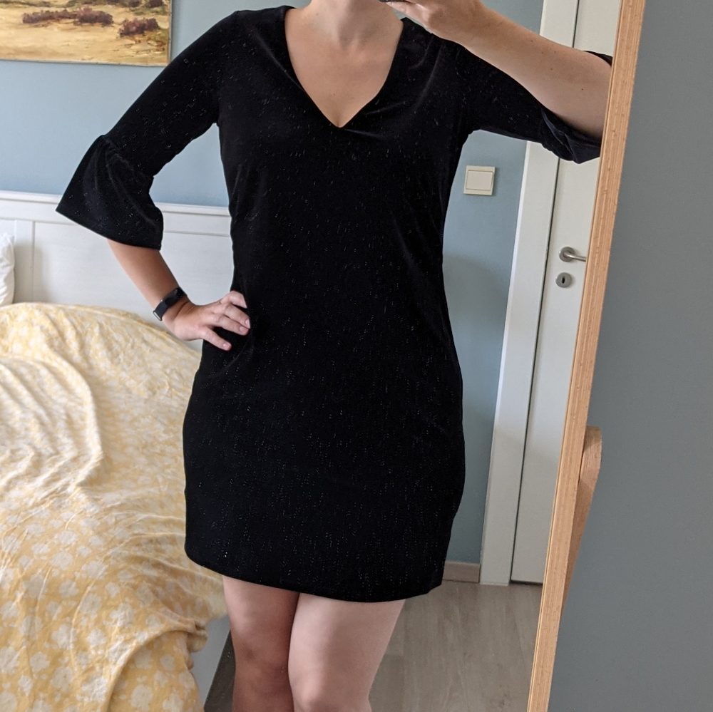 Little black velvet dress
